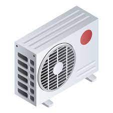 Split Air Conditioner Icon Isometric Of