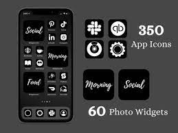 Ios 14 Black App Icons Bold Icon Pack