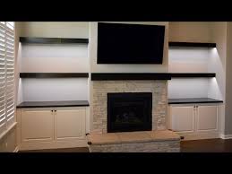 Floating Shelves And Fireplace Mantel