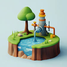 3d Wishing Well Icon Symbol Of Luck And