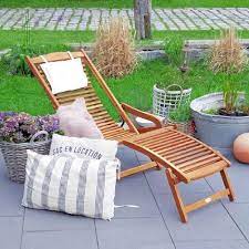 Sun Lounger Deck Chair Garden Patio