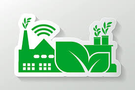 Factory Ecology Industry Icon Clean