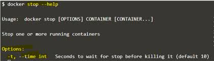docker stop container advantages of