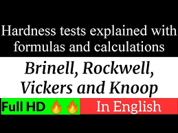 Hardness Tests Brinell Rockwell