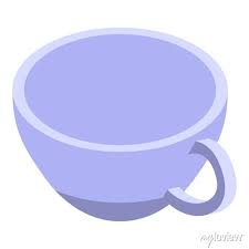 Coffee Cup Icon Isometric Of Coffee