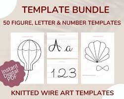 Knitted Wire Art Template Bundle