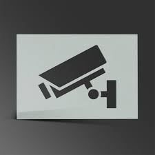 Cctv Stencil Mylar Sheet Security