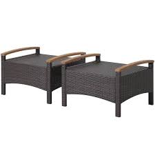 Honey Joy 2 Piece Wicker Outdoor