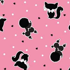 Cute Cat Pattern Lovely Nursery Art