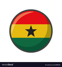 Isolated Ghana Flag Icon Block Design