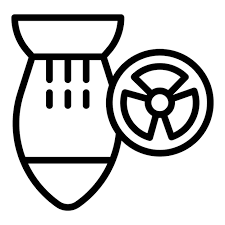 Air Nuclear Icon Outline Vector