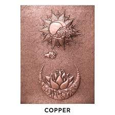 Lotus Flower Copper Mandala Art