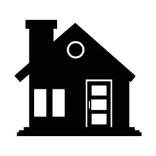House Front View Isolated Icon Vector