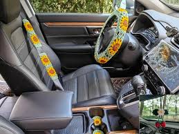Car Steering Wheel Cover Sunflower