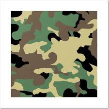 Green Brown Military Camouflage Camo