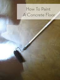 How To Paint A Concrete Floor How To