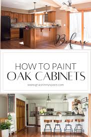 How To Paint Oak Cabinets And Make Wood