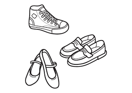 Hand Drawn Outline Shoes Icon Graphic