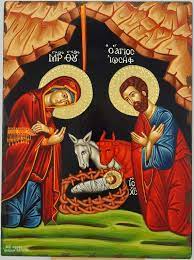 Nativity Of Our Lord Icon Virgin Mary