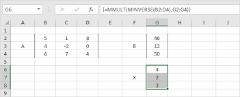 Solve A System Of Linear Equations In Excel