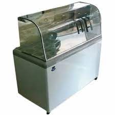 Curved Glass Ice Cream Display Counter