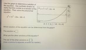 Solved Use The Graph To Determine A