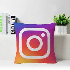 Instagram Pillow Case Colorful Throw