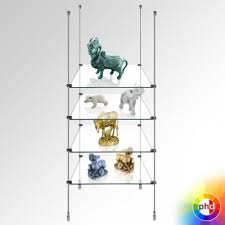 Glass Shelf Rod Display Unit Retail