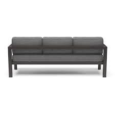 Grayton Gray Outdoor Aluminum Sofa