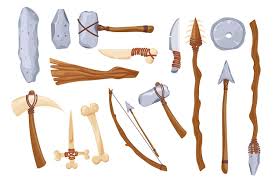 Set Primal Stone Age Tools And Weapon