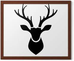 Sticker Deer Head Icon Vector Logo