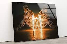 Tempered Glass Wall Art Thinking Man