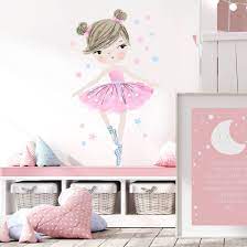 Wall Decor Ballerina Pink Nursery Room