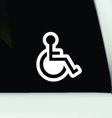 Wheelchair Vinyl Decal Wheelchair