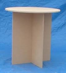 Round Particle Board Drape Table