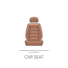 Car Seat Icon Outline Colorful Icon Of