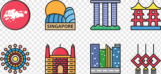 Singapore Icon Set Png Pngwing