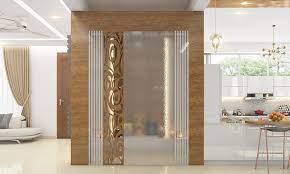 Pooja Room Door Designs With Glass