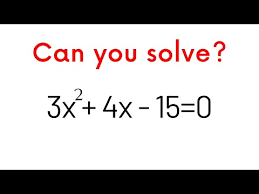 How To Solve A Quadratic Equation Step
