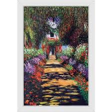La Pastiche Garden Path At Giverny With Gallery White 28 X