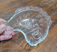 Fish Shaped Crystal Open Candy Dish