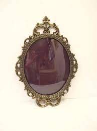 Large Oval Ornate Metal Picture Frame