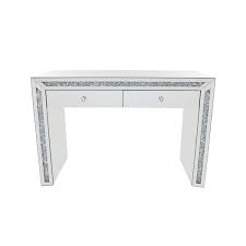 Grayson Lane Glam Silver Mirrored With 2 Drawers Console Table 67943