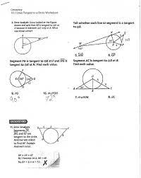 Geometry 10 2 Lines Tangent To Circle