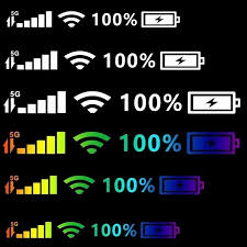 Wifi Battery Level Signal Decals Decor