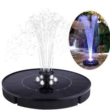 18cm Solar Water Fountain Pump White