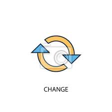 Change Concept 2 Colored Line Icon