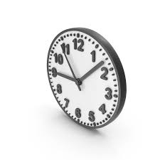 Black And White Wall Clock Icon Png