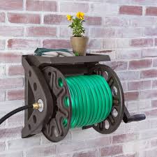 Wall Mounted Hose Reel With Shelf 512