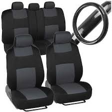 Black Carbon Fiber Steering Wheel Cover